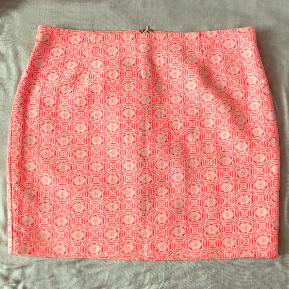 Gap Neon Pink/ White Skirt